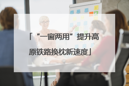 “一窗两用”提升高原铁路换枕新速度