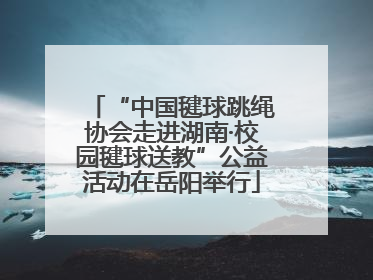 “中国毽球跳绳协会走进湖南·校园毽球送教”公益活动在岳阳举行