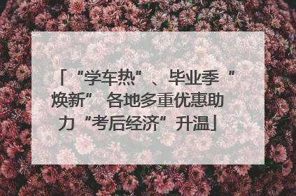 “学车热”、毕业季“焕新” 各地多重优惠助力“考后经济”升温