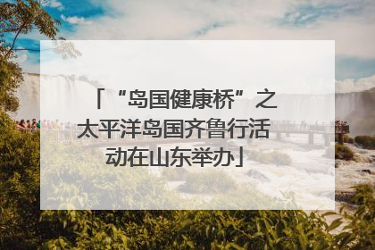 “岛国健康桥”之太平洋岛国齐鲁行活动在山东举办