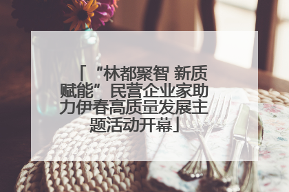 “林都聚智 新质赋能”民营企业家助力伊春高质量发展主题活动开幕