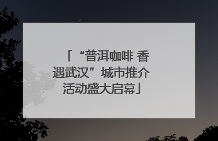 “普洱咖啡 香遇武汉”城市推介活动盛大启幕