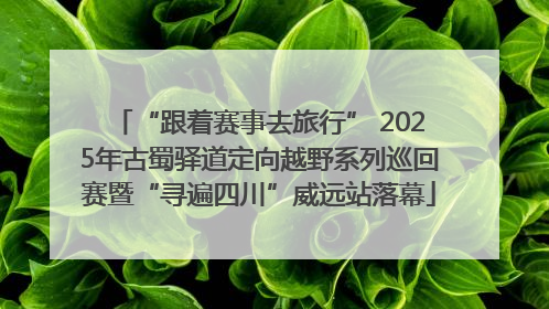 “跟着赛事去旅行” 2025年古蜀驿道定向越野系列巡回赛暨“寻遍四川”威远站落幕