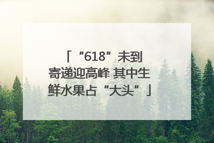 “618”未到 寄递迎高峰 其中生鲜水果占“大头”