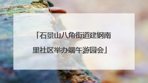 石景山八角街道建钢南里社区举办端午游园会