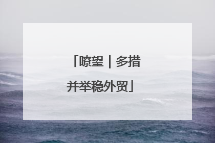 瞭望｜多措并举稳外贸