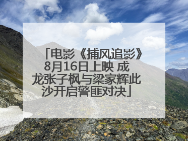 电影《捕风追影》8月16日上映 成龙张子枫与梁家辉此沙开启警匪对决