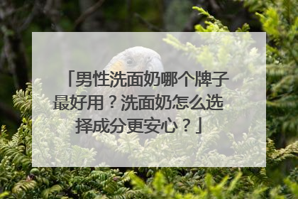 男性洗面奶哪个牌子最好用？洗面奶怎么选择成分更安心？