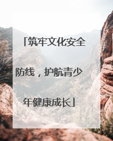 筑牢文化安全防线，护航青少年健康成长