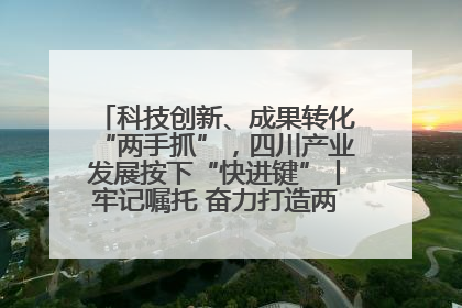 科技创新、成果转化“两手抓”，四川产业发展按下“快进键”丨牢记嘱托 奋力打造两高地两基地一屏障