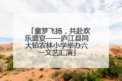 童梦飞扬，共赴欢乐盛宴——庐江县同大镇农林小学举办六一文艺汇演