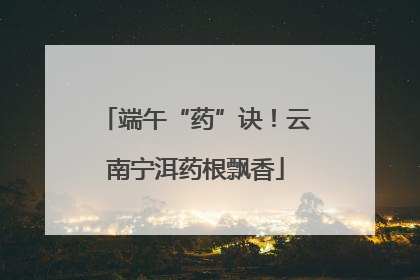端午“药”诀！云南宁洱药根飘香