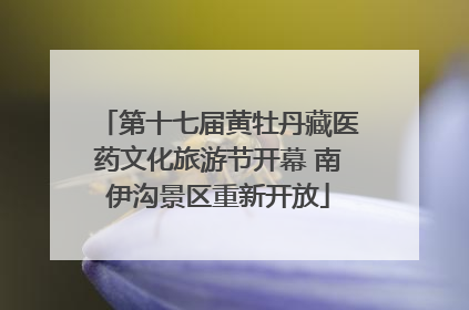 第十七届黄牡丹藏医药文化旅游节开幕 南伊沟景区重新开放