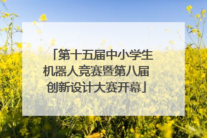 第十五届中小学生机器人竞赛暨第八届创新设计大赛开幕