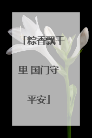 粽香飘千里 国门守平安