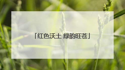 红色沃土 绿韵旺苍