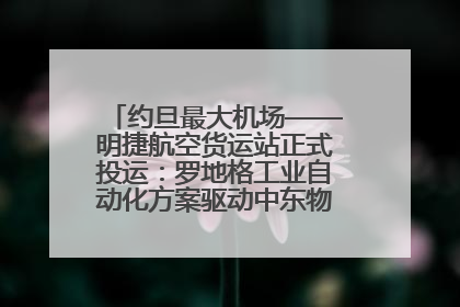 约旦最大机场——明捷航空货运站正式投运：罗地格工业自动化方案驱动中东物流未来新航向