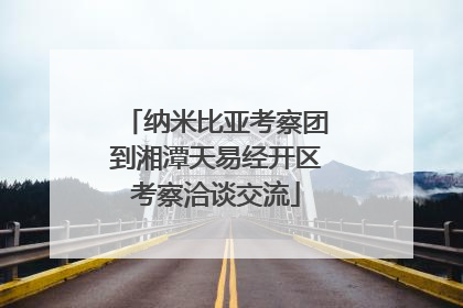 纳米比亚考察团到湘潭天易经开区考察洽谈交流