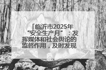 临沂市2025年“安全生产月”：发挥媒体和社会舆论的监督作用，及时发现并消除安全隐患