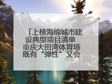 上榜海绵城市建设典型项目清单 重庆大田湾体育场既有“弹性”又会“呼吸”