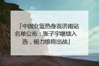 中国女篮热身赛济南站名单公布：张子宇继续入选，杨力维将出战