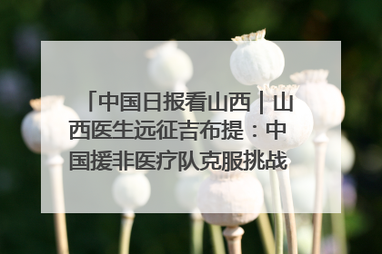 中国日报看山西｜山西医生远征吉布提：中国援非医疗队克服挑战救助非洲患者