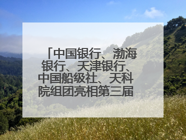 中国银行、渤海银行、天津银行、中国船级社、天科院组团亮相第三届天津国际航运展 输出航运服务“中国方案”