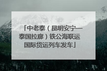 中老泰（昆明安宁—泰国拉廊）铁公海联运国际货运列车发车