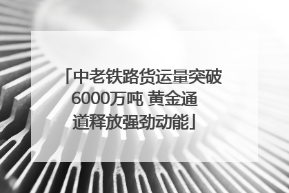 中老铁路货运量突破6000万吨 黄金通道释放强劲动能