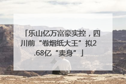 乐山亿万富豪实控，四川前“卷烟纸大王”拟2.68亿“卖身”