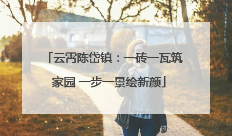 云霄陈岱镇：一砖一瓦筑家园 一步一景绘新颜