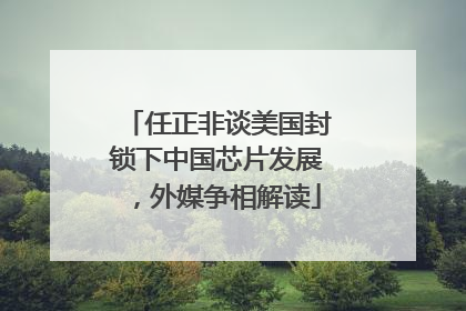 任正非谈美国封锁下中国芯片发展，外媒争相解读