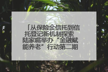 从保险金信托到信托登记新机制探索 陆家嘴举办“金融赋能养老”行动第二期行业交流会