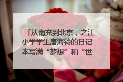 从南充到北京，之江小学学生唐海铃的日记本写满“梦想”和“世界”｜您牵挂的四川
