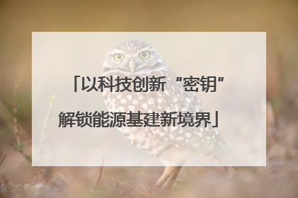 以科技创新“密钥”解锁能源基建新境界
