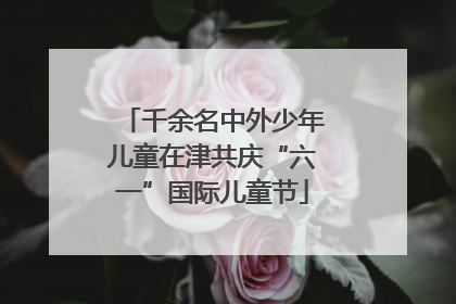 千余名中外少年儿童在津共庆“六一”国际儿童节