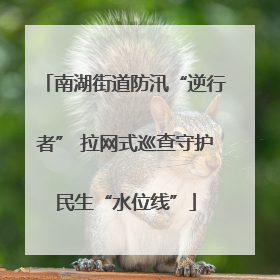 南湖街道防汛“逆行者” 拉网式巡查守护民生“水位线”