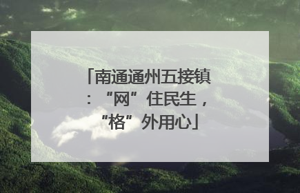 南通通州五接镇：“网”住民生，“格”外用心