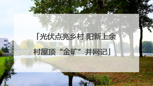 光伏点亮乡村 阳新上余村屋顶“金矿”并网记