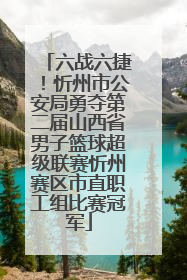 六战六捷！忻州市公安局勇夺第二届山西省男子篮球超级联赛忻州赛区市直职工组比赛冠军