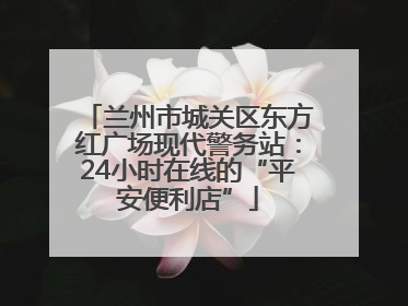 兰州市城关区东方红广场现代警务站：24小时在线的“平安便利店”