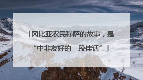 冈比亚农民穆萨的故事，是“中非友好的一段佳话”