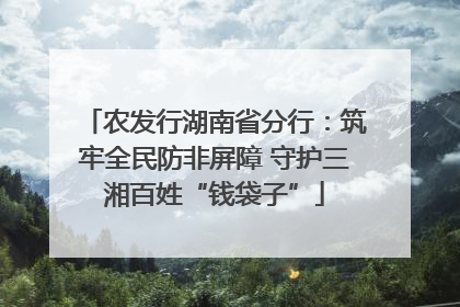 农发行湖南省分行：筑牢全民防非屏障 守护三湘百姓“钱袋子”