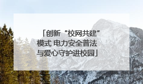 创新“校网共建”模式 电力安全普法与爱心守护进校园