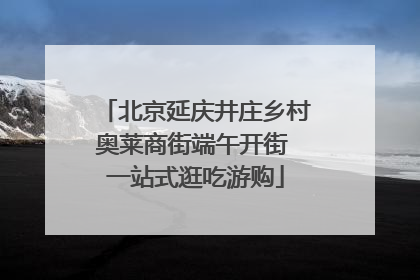北京延庆井庄乡村奥莱商街端午开街 一站式逛吃游购