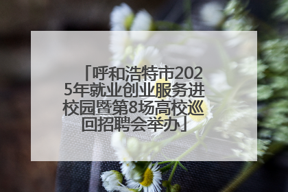 呼和浩特市2025年就业创业服务进校园暨第8场高校巡回招聘会举办
