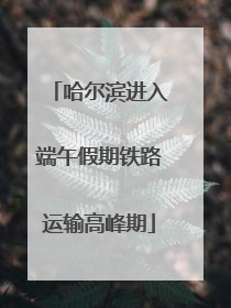 哈尔滨进入端午假期铁路运输高峰期