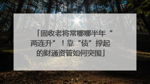 固收老将常娜娜半年“两连升”！靠“债”撑起的财通资管如何突围