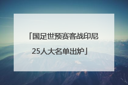 国足世预赛客战印尼25人大名单出炉