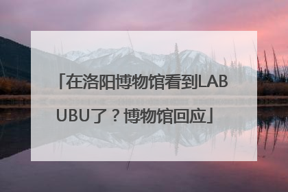 在洛阳博物馆看到LABUBU了？博物馆回应